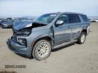 2025 Chevrolet Tahoe с VIN 1GNS6MRD0SR122240, выставлен на аукционе Copart как лот 52739055 с пробегом 9 624 миль миль и Списание • Salvage title. История ставок и продаж доступна на DreamBid. Изображение 1.