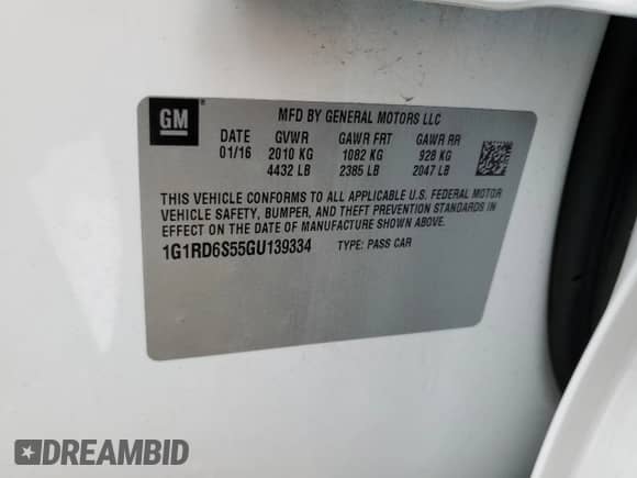 2016 Chevrolet Volt Premier с VIN 1G1RD6S55GU139334, выставлен на аукционе Copart как лот 72747632 с пробегом 92 280 миль миль и . История ставок и продаж доступна на DreamBid. Изображение 14.