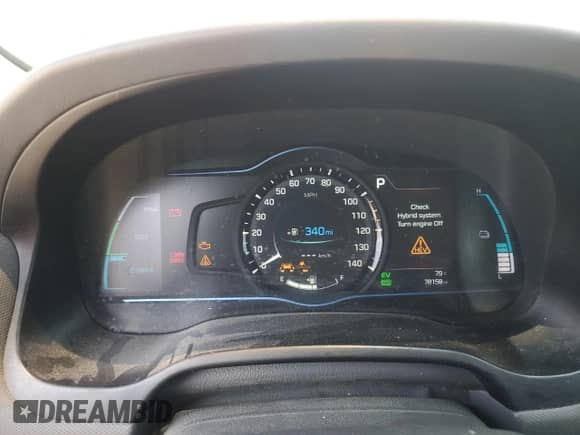 2019 Hyundai Ioniq Limited with VIN KMHC75LD2KU146671, listed as a Copart auction lot 61872035 with 78,158 mi miles and Salvage title. Bid and sale history available at DreamBid. Image 9.