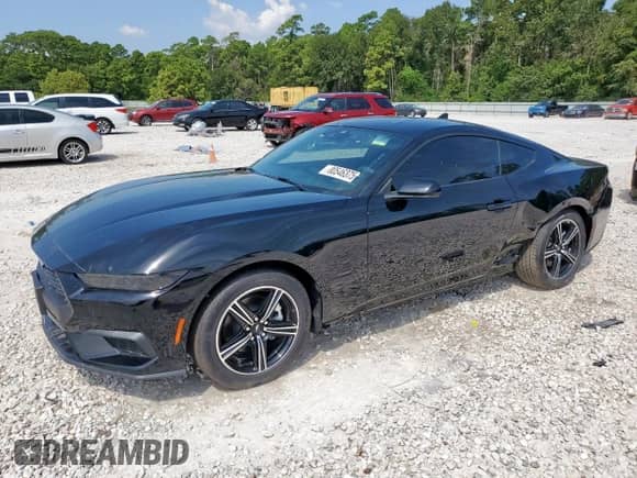 2025 Ford Mustang EcoBoost z VIN 1FA6P8THXS5115366, wystawiony jako Copart lot #80546375 z przebiegiem 619 mil mil oraz Czysty tytuł • Clean title. Historia ofert i sprzedaży dostępna na DreamBid. Obrazek 1.