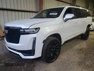 2021 Cadillac Escalade ESV Sport z VIN 1GYS4NKL4MR210291, wystawiony jako Copart lot #84684904 z przebiegiem 76 672 mil mil oraz Czysty tytuł • Clean title. Historia ofert i sprzedaży dostępna na DreamBid. Obrazek 1.