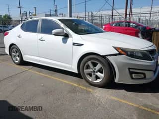 2015 Kia Optima LX with VIN 5XXGM4A72FG441819, listed as a IAAI auction lot 43343929 with 136,901 mi miles and . Bid and sale history available at DreamBid. Image 1.