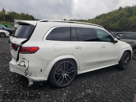 2022 Mercedes-Benz GLS 450 z VIN 4JGFF5KE8NA690317, wystawiony jako Copart lot #84260415 z przebiegiem 22 792 mil mil oraz Szkoda całkowita • Salvage title. Historia ofert i sprzedaży dostępna na DreamBid. Obrazek 3.