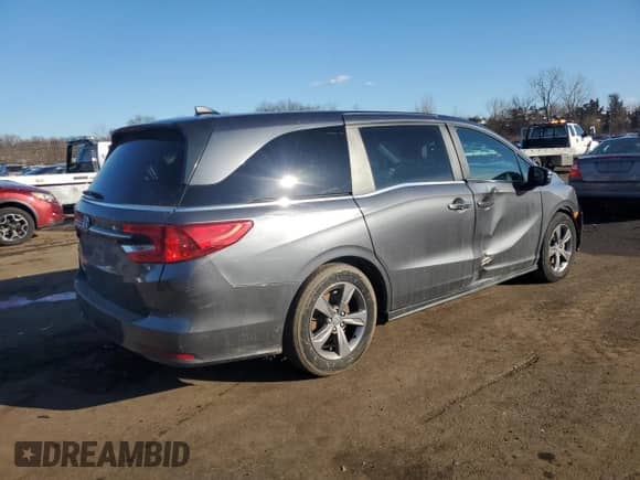 2023 Honda Odyssey EX с VIN 5FNRL6H55PB074026, выставлен на аукционе Copart как лот 47088215 с пробегом 25 068 миль миль и Списание • Salvage title. История ставок и продаж доступна на DreamBid. Изображение 3.