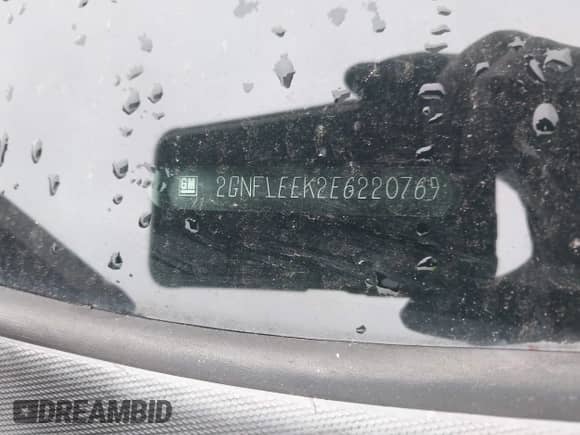 2014 Chevrolet Equinox LS with VIN 2GNFLEEK2E6220769, listed as a IAAI auction lot 43248778 with Not provided miles and . Bid and sale history available at DreamBid. Image 11.