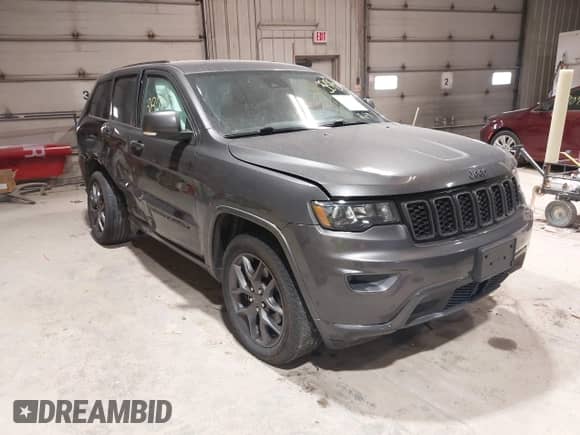 2021 Jeep Grand Cherokee Limited z VIN 1C4RJFBG0MC586852, wystawiony jako IAAI lot #41953875 z przebiegiem 89 029 mil mil oraz . Historia ofert i sprzedaży dostępna na DreamBid. Obrazek 1.