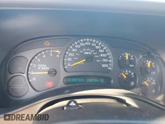 2003 GMC Sierra 1500 SLE z VIN 1GTEK14V23Z254997, wystawiony jako Copart lot #80293904 z przebiegiem 242 384 mil mil oraz Szkoda całkowita • Salvage title. Historia ofert i sprzedaży dostępna na DreamBid. Obrazek 9.