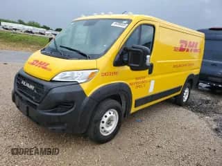 2023 Ram ProMaster Cargo с VIN 3C6LRVVGXPE604573, выставлен на аукционе Copart как лот 54396535 с пробегом 26 057 миль миль и Списание • Salvage title. История ставок и продаж доступна на DreamBid. Изображение 1.