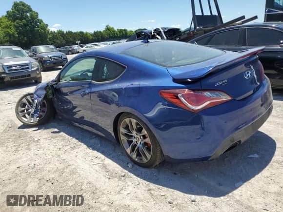2015 Hyundai Genesis Coupe Ultimate с VIN KMHHU6KJ6FU122486, выставлен на аукционе Copart как лот 60450764 с пробегом 75 537 миль миль и Списание • Salvage title. История ставок и продаж доступна на DreamBid. Изображение 2.