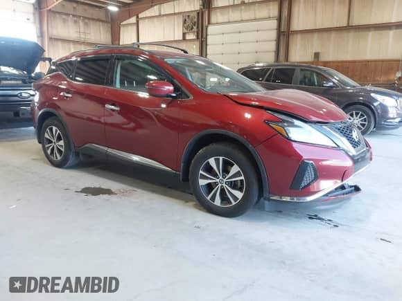 2020 Nissan Murano SV with VIN 5N1AZ2BS5LN133988, listed as a IAAI auction lot 43085919 with 152,708 mi miles and . Bid and sale history available at DreamBid. Image 1.