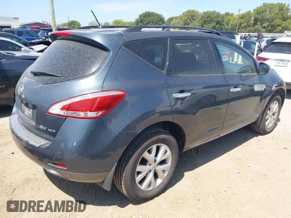 2011 Nissan Murano SL with VIN JN8AZ1MW1BW168152, listed as a IAAI auction lot 43098691 with 161,951 mi miles and . Bid and sale history available at DreamBid. Image 4.