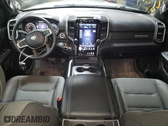 2023 Ram 1500 Big Horn with VIN 1C6SRFMT5PN637251, listed as a Copart auction lot 47489795 with 28,872 mi miles and Salvage title. Bid and sale history available at DreamBid. Image 8.