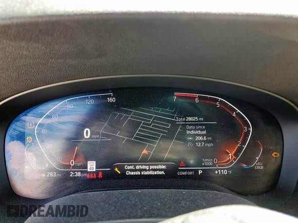 2022 BMW 5 Series 530i xDrive z VIN WBA13BJ03NCJ98694, wystawiony jako Copart lot #67087415 z przebiegiem 28 025 mil mil oraz Szkoda całkowita • Salvage title. Historia ofert i sprzedaży dostępna na DreamBid. Obrazek 9.