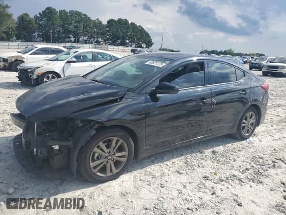 2018 Hyundai Elantra SEL with VIN 5NPD84LF7JH393016, listed as a Copart auction lot 68827475 with 66,844 mi miles and Salvage title. Bid and sale history available at DreamBid. Image 1.