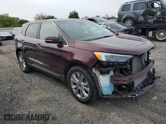 2019 Ford Edge Titanium with VIN 2FMPK4K93KBB07813, listed as a Copart auction lot 84203045 with 43,995 mi miles and Salvage title. Bid and sale history available at DreamBid. Image 4.