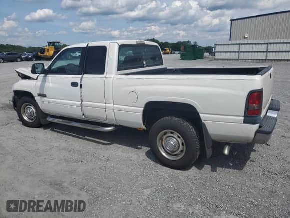 2002 Dodge 2500 with VIN 3B7KC23602M313447, listed as a Copart auction lot 56666355 with 235,214 mi miles and Salvage title. Bid and sale history available at DreamBid. Image 2.