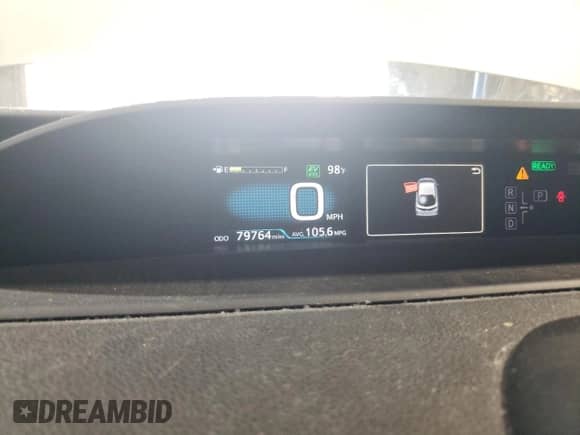 2019 Toyota Prius Plus with VIN JTDKARFP2K3106059, listed as a Copart auction lot 65553635 with 79,764 mi miles and Salvage title. Bid and sale history available at DreamBid. Image 9.