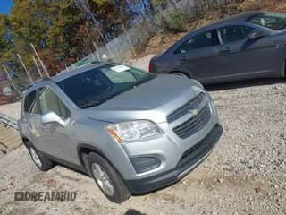 2016 Chevrolet Trax LT with VIN KL7CJPSB1GB610664, listed as a IAAI auction lot 43554732 with 91,326 mi miles and . Bid and sale history available at DreamBid. Image 1.