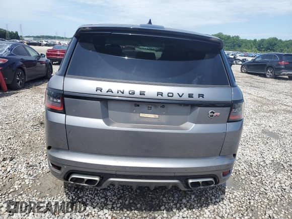 2020 Land Rover Range Rover Sport SVR with VIN SALWZ2RE9LA729082, listed as a Copart auction lot 61613465 with 43,534 mi miles and Salvage title. Bid and sale history available at DreamBid. Image 6.