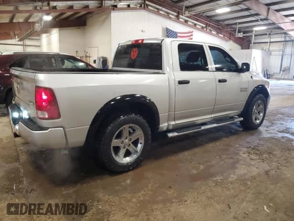 2016 Ram 1500 Tradesman z VIN 1C6RR7KG4GS289406, wystawiony jako Copart lot #56061535 z przebiegiem 97 420 mil mil oraz Czysty tytuł • Clean title. Historia ofert i sprzedaży dostępna na DreamBid. Obrazek 3.