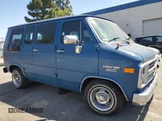 1991 Chevrolet Chevy Van with VIN 1GBEG25Z0M7110519, listed as a Copart auction lot 67443305 with 185,074 mi miles and Salvage title. Bid and sale history available at DreamBid. Image 4.