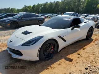 2016 Chevrolet Corvette 3LT with VIN 1G1YF2D70G5100206, listed as a Copart auction lot 52428455 with 42,870 mi miles and Salvage title. Bid and sale history available at DreamBid. Image 1.