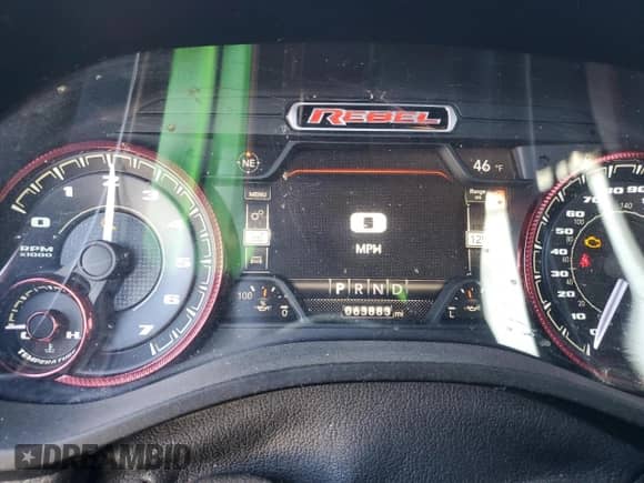 2019 Ram 1500 Rebel z VIN 1C6RRELT8KN832943, wystawiony jako Copart lot #45093005 z przebiegiem 63 883 mil mil oraz Szkoda całkowita • Salvage title. Historia ofert i sprzedaży dostępna na DreamBid. Obrazek 9.