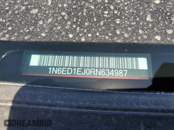 2024 Nissan Frontier Pro-X z VIN 1N6ED1EJ0RN634987, wystawiony jako Copart lot #50594295 z przebiegiem 352 mil mil oraz Szkoda całkowita • Salvage title. Historia ofert i sprzedaży dostępna na DreamBid. Obrazek 12.