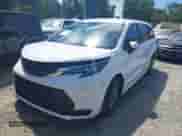 2025 Toyota Sienna LE with VIN 5TDKRKEC3SS234923, listed as a IAAI auction lot 42651377 with Not provided miles and . Bid and sale history available at DreamBid. Image 2.