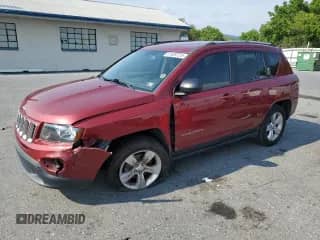 2017 Jeep Compass Sport z VIN 1C4NJDBB2HD154822, wystawiony jako Copart lot #67609725 z przebiegiem 153 593 mil mil oraz Szkoda całkowita • Salvage title. Historia ofert i sprzedaży dostępna na DreamBid. Obrazek 1.