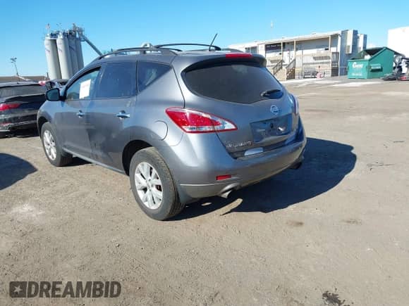 2013 Nissan Murano SL with VIN JN8AZ1MW5DW303278, listed as a IAAI auction lot 41407440 with 117,735 mi miles and . Bid and sale history available at DreamBid. Image 3.