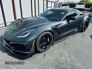 2019 Chevrolet Corvette ZR1 3ZR z VIN 1G1Y52D97K5802374, wystawiony jako Copart lot #90066385 z przebiegiem 8 723 mil mil oraz Szkoda całkowita • Salvage title. Historia ofert i sprzedaży dostępna na DreamBid. Obrazek 2.