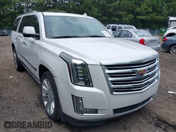2020 Cadillac Escalade ESV Platinum с VIN 1GYS4KKJ6LR163888, выставлен на аукционе IAAI как лот 42978384 с пробегом 64 309 миль миль и . История ставок и продаж доступна на DreamBid. Изображение 1.