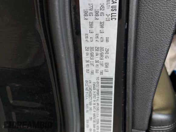 2019 Dodge Durango SXT with VIN 1C4RDHAG6KC717400, listed as a Copart auction lot 67148655 with Not provided miles and Salvage title. Bid and sale history available at DreamBid. Image 13.