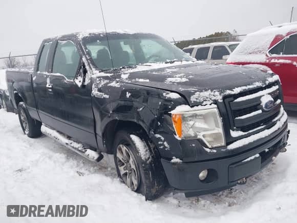 2013 Ford F-150 XL with VIN 1FTEX1EM0DFC96398, listed as a IAAI auction lot 41337891 with 167,569 mi miles and . Bid and sale history available at DreamBid. Image 1.