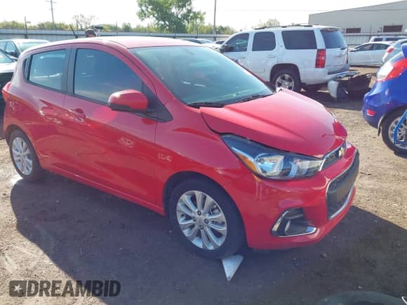 2017 Chevrolet Spark LT with VIN KL8CD6SA7HC831685, listed as a IAAI auction lot 43262264 with 53,587 mi miles and . Bid and sale history available at DreamBid. Image 1.