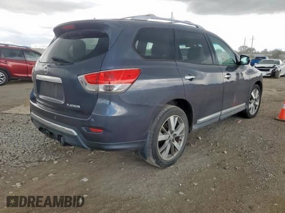 2014 Nissan Pathfinder SV z VIN 5N1AR2MN0EC608212, wystawiony jako Copart lot #81739805 z przebiegiem Nie podano mil oraz Czysty tytuł • Clean title. Historia ofert i sprzedaży dostępna na DreamBid. Obrazek 3.