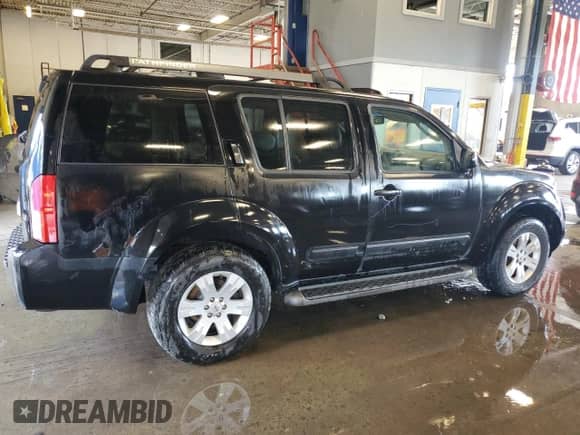 2007 Nissan Pathfinder SE with VIN 5N1AR18W67C627105, listed as a Copart auction lot 63455475 with 96,712 mi miles and Clean title. Bid and sale history available at DreamBid. Image 3.