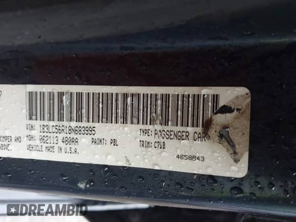2008 Dodge Avenger SXT с VIN 1B3LC56R18N683995, выставлен на аукционе IAAI как лот 43189637 с пробегом 236 394 миль миль и . История ставок и продаж доступна на DreamBid. Изображение 9.