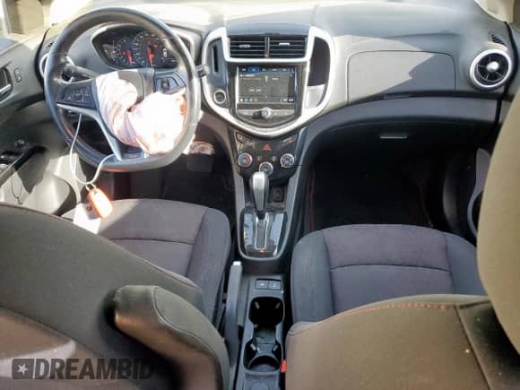 2018 Chevrolet Sonic LT with VIN 1G1JD5SB4J4133870, listed as a Copart auction lot 81517855 with 76,327 mi miles and Salvage title. Bid and sale history available at DreamBid. Image 8.