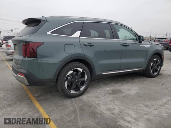 2025 Kia Sorento EX with VIN KNDRJDJHXS5323865, listed as a Copart auction lot 57111505 with 3,343 mi miles and Salvage title. Bid and sale history available at DreamBid. Image 3.