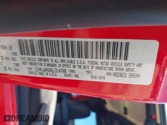 2016 Jeep Wrangler Willys Wheeler с VIN 1C4AJWAG0GL314708, выставлен на аукционе IAAI как лот 43171506 с пробегом 52 574 миль миль и . История ставок и продаж доступна на DreamBid. Изображение 9.