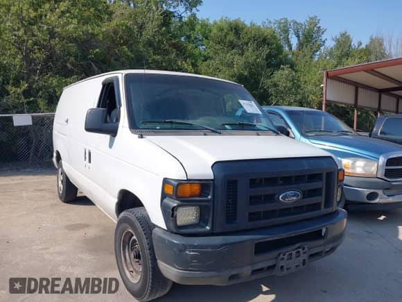 2011 Ford Econoline Cargo Commercial with VIN 1FTNE2EL9BDA11810, listed as a IAAI auction lot 43243617 with 201,360 mi miles and . Bid and sale history available at DreamBid. Image 1.