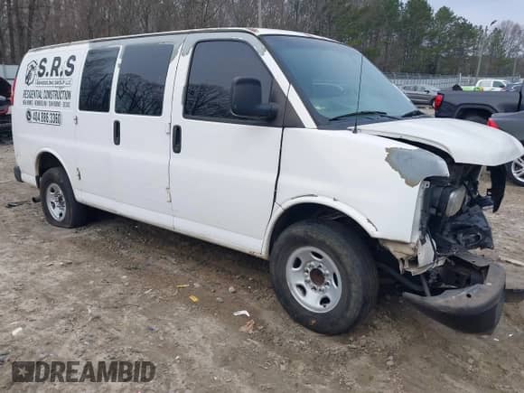 2012 Chevrolet Express Cargo с VIN 1GCWGFBAXC1104329, выставлен на аукционе IAAI как лот 41517445 с пробегом 375 539 миль миль и . История ставок и продаж доступна на DreamBid. Изображение 1.