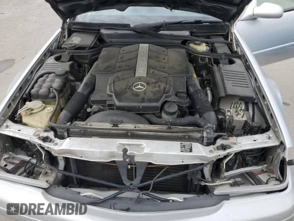 2000 Mercedes-Benz SL 500 with VIN WDBFA68F7YF191054, listed as a Copart auction lot 58558115 with 118,710 mi miles and Salvage title. Bid and sale history available at DreamBid. Image 11.