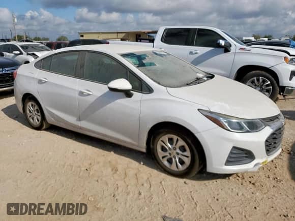 2019 Chevrolet Cruze with VIN 1G1BJ5SM5K7104098, listed as a Copart auction lot 70595035 with 128,620 mi miles and Clean title. Bid and sale history available at DreamBid. Image 4.