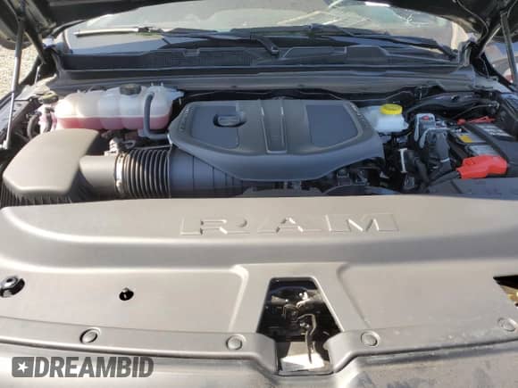 2025 Ram 1500 Warlock with VIN 1C6SRFGP3SN702458, listed as a Copart auction lot 61678575 with 2,619 mi miles and Salvage title. Bid and sale history available at DreamBid. Image 11.