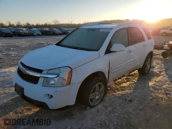 2008 Chevrolet Equinox LTZ с VIN 2CNDL83F386323688, выставлен на аукционе Copart как лот 42043335 с пробегом 128 763 миль миль и Списание • Salvage title. История ставок и продаж доступна на DreamBid. Изображение 1.