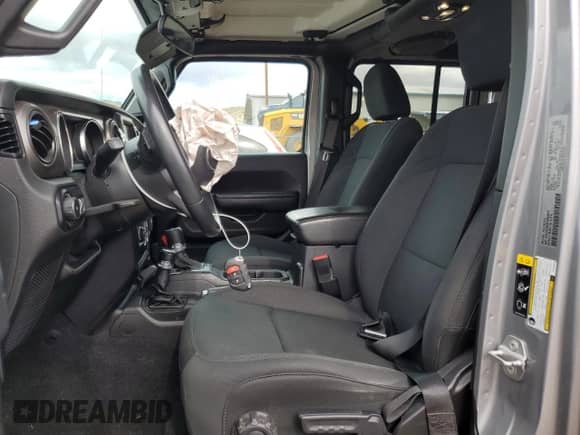 2021 Jeep Wrangler Unlimited Sport Altitude with VIN 1C4HJXDN5MW508028, listed as a Copart auction lot 67320565 with 46,691 mi miles and Salvage title. Bid and sale history available at DreamBid. Image 7.