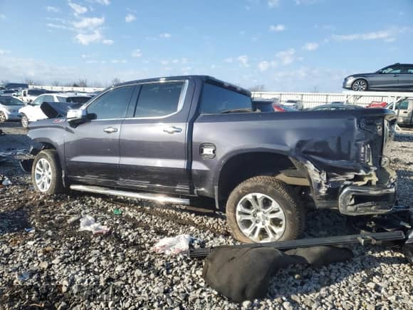 2023 Chevrolet Silverado 1500 LTZ with VIN 3GCUDGE88PG169248, listed as a Copart auction lot 44222615 with Not provided miles and Salvage title. Bid and sale history available at DreamBid. Image 2.